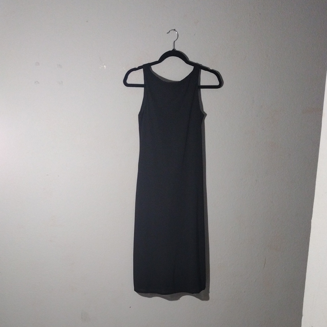 Vintage Cache Backless Black Dress